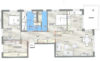 Moderne 4 Zimmer Wohnung mit großem Parkgrundstück Oberföhring nähe Herzogpark - Grundriss